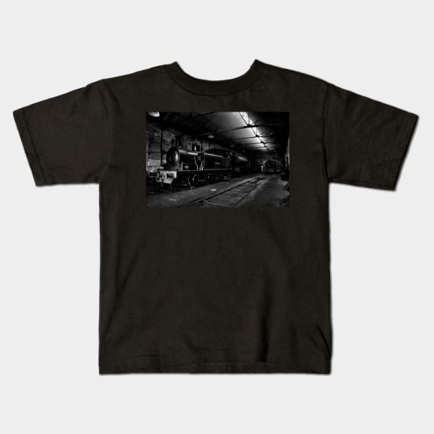 Marley Hill Engine Shed Kids T-Shirt by axp7884